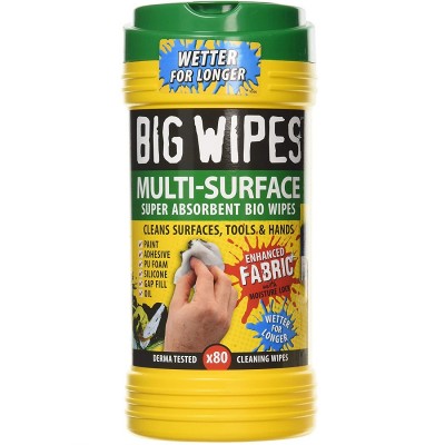 Big Wipes Heavy Duty Antibacterial Multi Surface 4x4 Cleaning Wipes 2440