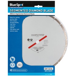 Blue Spot Tools 300mm Segmented Silver Diamond Dry Cutting Disc 19533 Bluespot