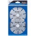 Blue Spot Tools 115mm Segmented Diamond Dry Cutting Grinder Disc 2pk 19547