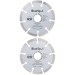 Blue Spot 115mm Segmented Diamond Dry Cutting Disc 2pk 19547 Bluespot