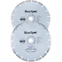 Blue Spot 230mm 9 inch Segmented Diamond Dry Cutting Disc 2pk 19549 Bluespot