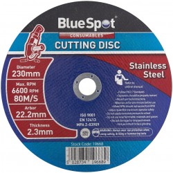 Blue Spot Stainless Steel Cutting Disc 9 Inch 230mm 2.3 22mm 19668