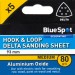 Blue Spot Tools Delta Sanding 80 Grit 93mm Sander Sheets 19861 Bluespot