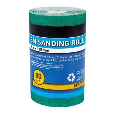 Blue Spot Sanding Sand Paper Roll 80 Grit Medium Sandpaper 19858