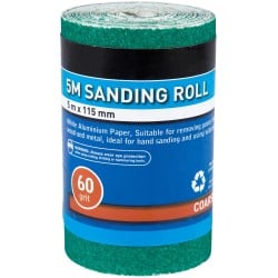 Blue Spot Tools Sanding Sand Paper Roll 60 Grit Coarse Sandpaper 19857