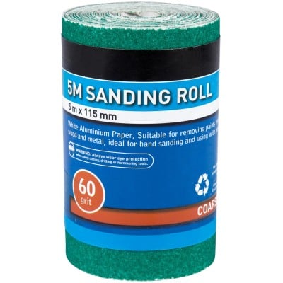 Blue Spot Tools Sanding Sand Paper Roll 60 Grit Coarse Sandpaper 19857