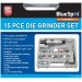 Blue Spot Tools Air Line Die Grinder 15pc Set 07912 Bluespot