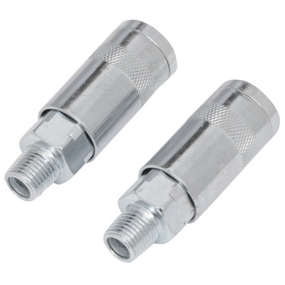 Blue Spot Tools 1/4" BSP Male Air Line Tool Coupling Connector 2pk 07941
