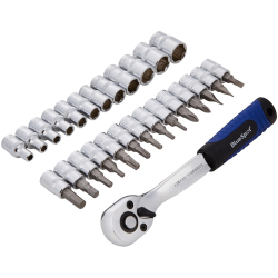 Blue Spot Tools 27 Piece 1/4" Drive Metric Socket and Bit Set (4-13mm) 01495