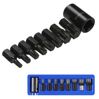 Blue Spot Tools Impact Torx Bits T30 to T70 9 Piece Set 01498 1/2 inch