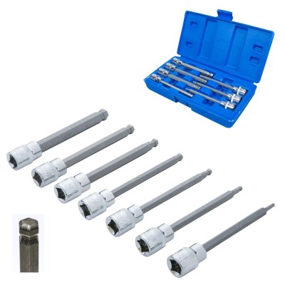 Blue Spot Tools 3/8 inch Ball End Hex Extra Long Socket Bit Set 01510 3/8"