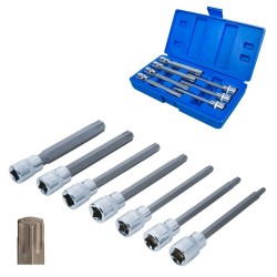 Blue Spot Tools 3/8 inch Torx Extra Long Socket Bit Set 01514 3/8"