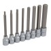 Blue Spot Tools Hex Extra Long Allen Key Socket Bit Set 3/8" 01516