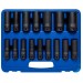 Blue Spot Tools 16pc 1/2 Inch Metric Deep Impact 6pt Large Socket Set 01550 Bluespot 