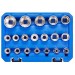 Blue Spot Tools 19pc 1/2 Inch Multi Drive Fit Socket Set 01554 Bluespot