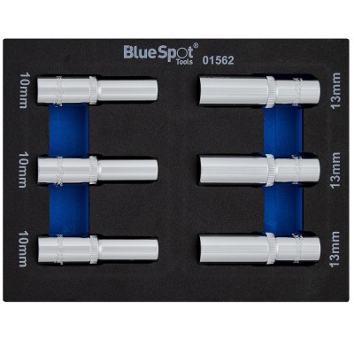 Blue Spot Tools 3/8 Inch Metric Deep Sockets 10mm 13mm 01562 Bluespot