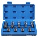 Blue Spot Tools 9 Piece 1/2 Inch Hex Bit Sockets H4 to H17 01563 Bluespot