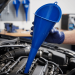 Blue Spot Tools Hi-Vis ABS Plastic Long Neck Wide Plastic Funnel 465mm x 130mm 07899