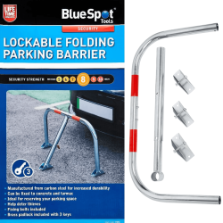 Blue Spot Tools Carbon Steel Lockable Folding Parking Barrier 77091