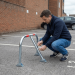 Blue Spot Tools Carbon Steel Lockable Folding Parking Barrier 77091