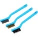 Blue Spot Tools 178mm 7 Inch Mini Wire Brush 3 Piece Set 22509 Bluespot