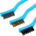 Blue Spot Tools 178mm 7 Inch Mini Wire Brush 3 Piece Set 22509 Bluespot
