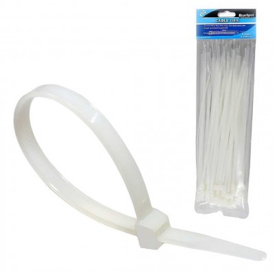 Blue Spot Cable Ties 4.8 350mm White 50 Pack 40054