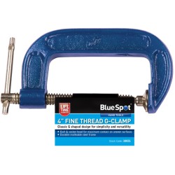 Blue Spot Tools Fine Thread G-Clamp 100mm 4 Inch 10031 Bluespot