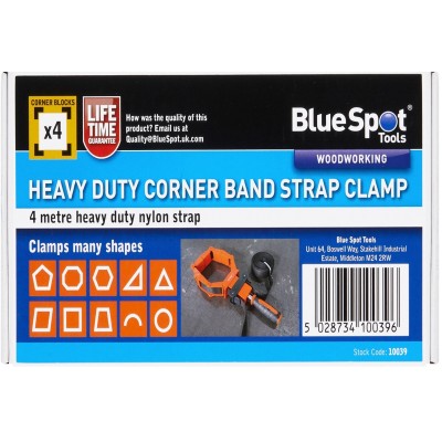 Blue Spot Tools Heavy Duty Corner 4m Band Strap Clamp 10039 Bluespot