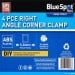 Blue Spot Tools Spring Assist Right Angle Corner Clamp 4pc Set 10048 Bluespot