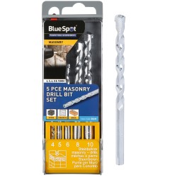 Blue Spot Tools Masonry Drill Bit 5pc Set 20149 Bluespot