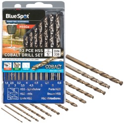 Blue Spot Tools HSS Cobalt Drill 13pc Set 20341 Bluespot