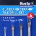 Blue Spot Tools Tile and Glass Drill Bit 4pc Set 20346 Bluespot