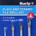 Blue Spot Tools Tile and Glass Drill Bit 4pc Set 20346 Bluespot