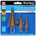 Blue Spot Tools HSS Step Stepped Drill Bit Set Hex 20501 Bluespot