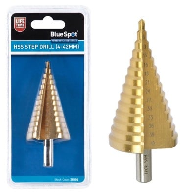 Blue Spot Tools HSS Step Stepped Hole Saw Drill Bit 20506 Bluespot