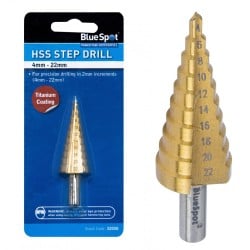 Blue Spot HSS Step Stepped Cone Hole Drill Bit 32050