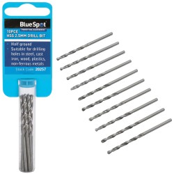 Blue Spot Tools HSS Drill Bit 2.5mm 10pc Set 20257 Bluespot