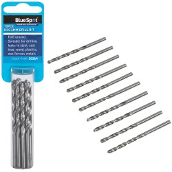 Blue Spot Tools HSS Drill Bit 4mm 10pc Set 20264 Bluespot