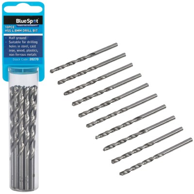 Blue Spot Tools HSS Drill Bit 4.8mm 10pc Set 20270 Bluespot