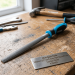 Blue Spot Tools 200mm (8") Soft Grip Half Round File Carbon Steel 22662