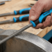 Blue Spot Tools 200mm (8") Soft Grip Round File Carbon Steel 22664