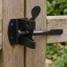 Blue Spot Tools Ironmongery 50mm Black Powder Coated Auto Gate Latch 78022