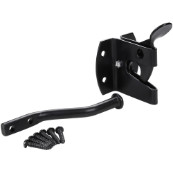 Blue Spot Tools Ironmongery 50mm Black Powder Coated Auto Gate Latch 78022