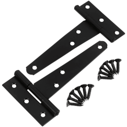 Blue Spot Tools Ironmongery 102mm Black Powder Coated Tee Hinge 78026