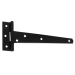 Blue Spot Tools Ironmongery 152mm Black Powder Coated Tee Hinge 78027