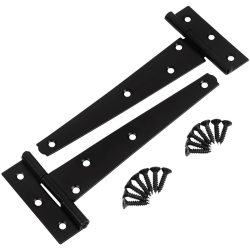 Blue Spot Tools Ironmongery 152mm Black Powder Coated Tee Hinge 78027