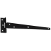 Blue Spot Tools Ironmongery 250mm Black Powder Coated Tee Hinge 78029