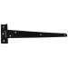Blue Spot Tools Ironmongery 300mm Black Powder Coated Tee Hinge 78030