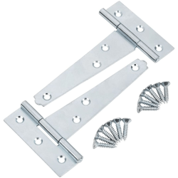 Blue Spot Tools Ironmongery 102mm Zinc Plated Tee Hinge 78033